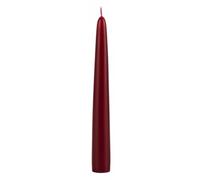 Bougies laquées coniques Ø 2,2 cm h. 21 cm 6 pièces - Bordeaux