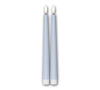 Bougies LED "FLAME CANDY", bougies sans flamme, lumière chaude, flamme vacillante, minuterie et batterie, couleur bleue, 2 pièces