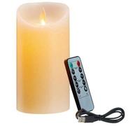 Bougies LED Rechargeables Sans Flamme Vacillante 12 5 cm Bougie Électrique Décoration Lumière Ambiante