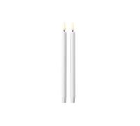 Bougies LED STOFF Nagel par Uyuni Lighting, Lot de 2, Blanc