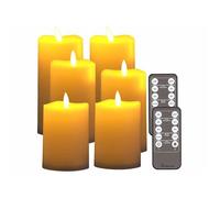 Bougies LED télécommandées - Britesta - 6 pièces - Blanc chaud - Luminosité variable - Minuterie