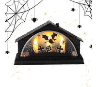 Bougies Lumineuses D'Halloween Décoration Maison Résine LED Sans Flamme | Décorations D'Intérieur Halloween Pour Extérieur Mariage Fête D'Automne Demande Shower Maison Salle De Bain Cheminée