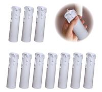 Bougies Lustre Tubes, Lustre Bougies Couvre, Couvercle de Bougie Manchon, Anti-Goutte Manchon, Douille de Bougie en Plastique, Fourreau de Bougie, pour Remplacer Lustres Appliques, 10 Pièces