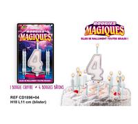 Bougies magiques Chiffre 4