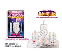 Bougies magiques Chiffre 5