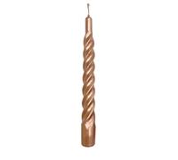 Bougies métalliques tortillon Ø 2,2 cm H. 21 cm - 3 pièces - Rose doré