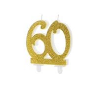 Bougies numéro pailletées, pour anniversaire, (60 ans (référence SCU5-50-019)