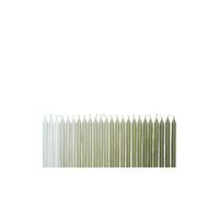 Bougies Ombrées , Lot de 24, Couleur Kaki