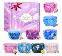 Bougies parfumées, cadeaux pour femmes, 9 x 2,5 onces, petits cadeaux de Noël, durée de combustion de 180 heures - Cire de soja naturelle - Coffret cadeau pour la fête des mères, Noël, la