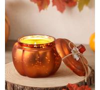 Bougies parfumées en forme de citrouille, bougies à épices de citrouille, bougies parfumées pour Halloween, bougie d'automne cadeau pour la maison parfumée, 355 ml bougie de soja