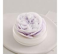 Bougies parfumées longue durée en forme de fleur de rose - Fait à la main - Bougie décorative en cire de soja - Accessoire photo - Parfait pour la méditation et le stress - Violet - Taille unique