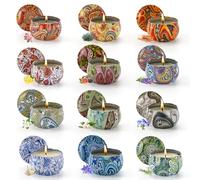 Bougies ParfuméEs Pour La Maison,Coffret De Petites Bougies D'AromathéRapie,Lot De 12