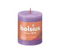 Bougies pilier rustiques Shine 4 pcs 80x68 mm Violet vibrant