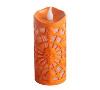 Bougies Pilier Sans Flamme Pour Halloween Décoration Crâne et Araignée | Bougies Pilier LED Halloween Convient Pour Table Basse, Table À Manger, Cheminée, Bibliothèque, Entrée Et Meuble