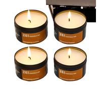 Bougies pour Coupures de Courant,4 Pièces Sans 24 Heures Équipement Extérieur | Combustion Lente Éclairage de Camp | Pour Intérieur Extérieur Fête Randonnée Aventure