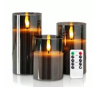 Bougies sans flamme LED, Bougies LED à mèche vacillante, mèche en forme de larme améliorée, bougies électroniques alimentées par batterie, décoration de centre-table, décoration de mariage, jardin, fê