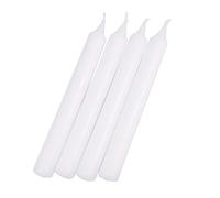 Lot de 4 Bougies Chandelier Essentiel 19cm Blanc