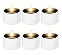 Bougies solaires à 6 LED étanches sans flamme, idéales pour la maison, le jardin, la terrasse, le camping, les mariages