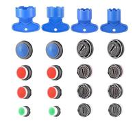 BouGPeng Lot de 16 Aérateur Mousseur de Robinet M24 M22 M18 M16 Male | avec 4 mbout Economiseur d'Eau Filtre Economie Aérateur pour Robinet Lavabo de Cuisine et Salle de Bain