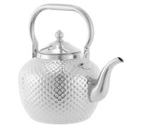Bouilloire - 2,0 L - Bouilloire de cuisinière - Acier inoxydable - Compatible induction - Avec passoire à thé - Argent