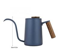 Bouilloire À Col De Cygne Avec Poignée En Acier Inoxydable, 600ml, Bouilloire Goutte À Goutte, Long Bec Verseur, Pour Camping En Plein Air Et Voyage