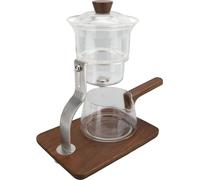 Bouilloire à filtre automatique, capacité 350 ml, magnétique, facile à nettoyer, service à thé en verre pratique pour la maison