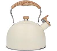 Bouilloire à induction de 2,5 litres - En acier inoxydable - Poignée ergonomique - Fonction cloche - Compatible avec les plaques à induction et au gaz - Versement sécurisé