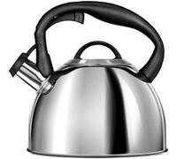 Bouilloire à Induction, Théière Bouilloire avec Sifflet, Toutes Cuisines, 3 L, Smile, MCN13P, , Argent Argent G