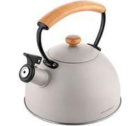 Bouilloire 2,3 l Bouilloire à flûte en acier inoxydable Gris FLORINA NATURA LINE