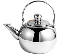 Bouilloire à la flûte à gaz - Cuisine à thé - Cuisine à eau - Acier inoxydable - 2,5 Litre - Argent