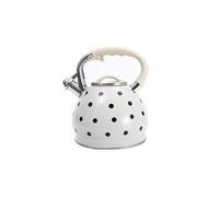 Bouilloire à sifflet en acier inoxydable 3. 5 l blanc