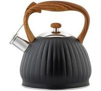 Bouilloire à sifflet en acier inoxydable 3. 5 l noir Noir G