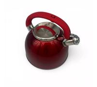 Bouilloire à sifflet inox rouge grenade 2 L
