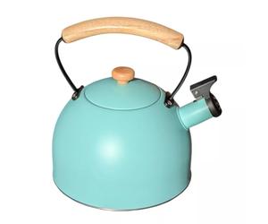 Bouilloire à sifflet vert d'eau 2.5 L