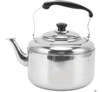 Bouilloire à thé 5,5 L en acier inoxydable-Poignée ergonomique-Sifflante pour cuisinières à gaz et induction-Résistante à la rouille