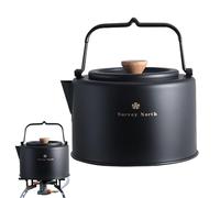 Bouilloire à thé de camping, cafetière d'extérieur | Bouilloire de camp 1 L pour thé et café,Ustensile de cuisine de Camping avec égouttoir à , bouilloire à eau pour voyage, pique-nique, randonnée