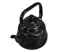 Bouilloire à Thé Vintage en Émail 1,7 L avec Poignée Sifflante | Acier Inoxydable, Motifs Peints à Main, Compatible Induction, Gaz et Cuisinière, Versement Facile, Maison ou Camping