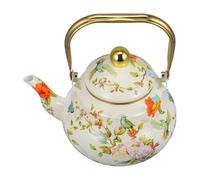 Bouilloire à Thé Vintage en Émail 2 L pour Cuisinière | Légère, Facile à Verser Prendre en Main, Design Simple et Élégant, Usage Polyvalent Domestique