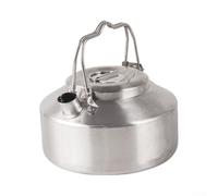 Bouilloire Acier Inoxydable 1L pour Randonnée | Acier 304 alimentaire, léger 255g, idéal camping, randonnée, bouilloire compacte