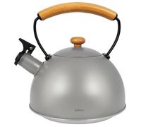 Bouilloire - Bouilloire à sifflet - Acier inoxydable - 2,9 litres - e LFGB - Gris clair