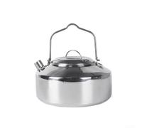 Bouilloire Camping Acier Inoxydable 1L Léger | Acier 304 pour robuste, résistance chaleur, usage intérieur extérieur, longue durée