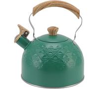 Bouilloire de 2,5 litres - En acier inoxydable - Sifflet sonore - Poignée ergonomique - Design durable - Résistante aux rayures et à la corrosion - Théière