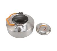 Bouilloire de Camping 1L en Acier Inoxydable 304, Légère et Durable - Chauffe Rapide, Poignée Isolante, Idéale Feu de Camp et Randonnée