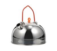 Bouilloire de Camping Extérieure Argenté en Acier Inoxydable 0,6 L | Usage Maison et Plein Air, Finition Polie Simple, Résistante à L’usure, Pratique pour Chauffer L’eau
