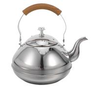 Bouilloire de Voyage en Acier Inoxydable 2 L avec Filtre | Anse Portable, Usage en Voyage et Tearoom, Finition Argentée, Design Élégant, Nettoyage Facile