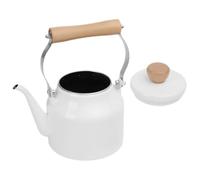 Bouilloire Émaillée Anse 2,3 L Cuisine, Bureau, Restaurant | Blanc, Compatible Diverses Sources de Chaleur, Rappel Automatique à Ébullition, Grand Volume Pratique
