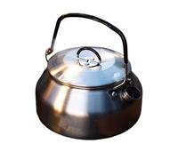 Bouilloire en acier inoxydable 0,8 l - Bouilloire avec poignée pliable - Casserole portable pour cuisinière, café, voyage, bureau, camping, bureau