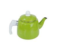 bouilloire en acier inoxydable, Cafetière grande capacité de 1,5 L avec poignée en bois anti-brûlure, compatible les plaques cuisson et cuisinières(Green)