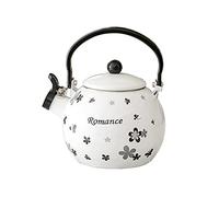 bouilloire en acier inoxydable, Cafetière vintage à sifflet de 2 litres, théière lait, compatible avec les plaques induction et cuisinières gaz(B)