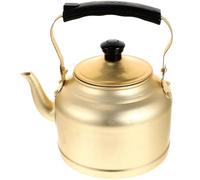 Bouilloire en Aluminium 4l Vintage pour Cuisinière à Gaz | Usage Domestique, Résistance à L’usure la Chaleur, Sûre et Résistante aux Chocs, pour Amateurs de Thé